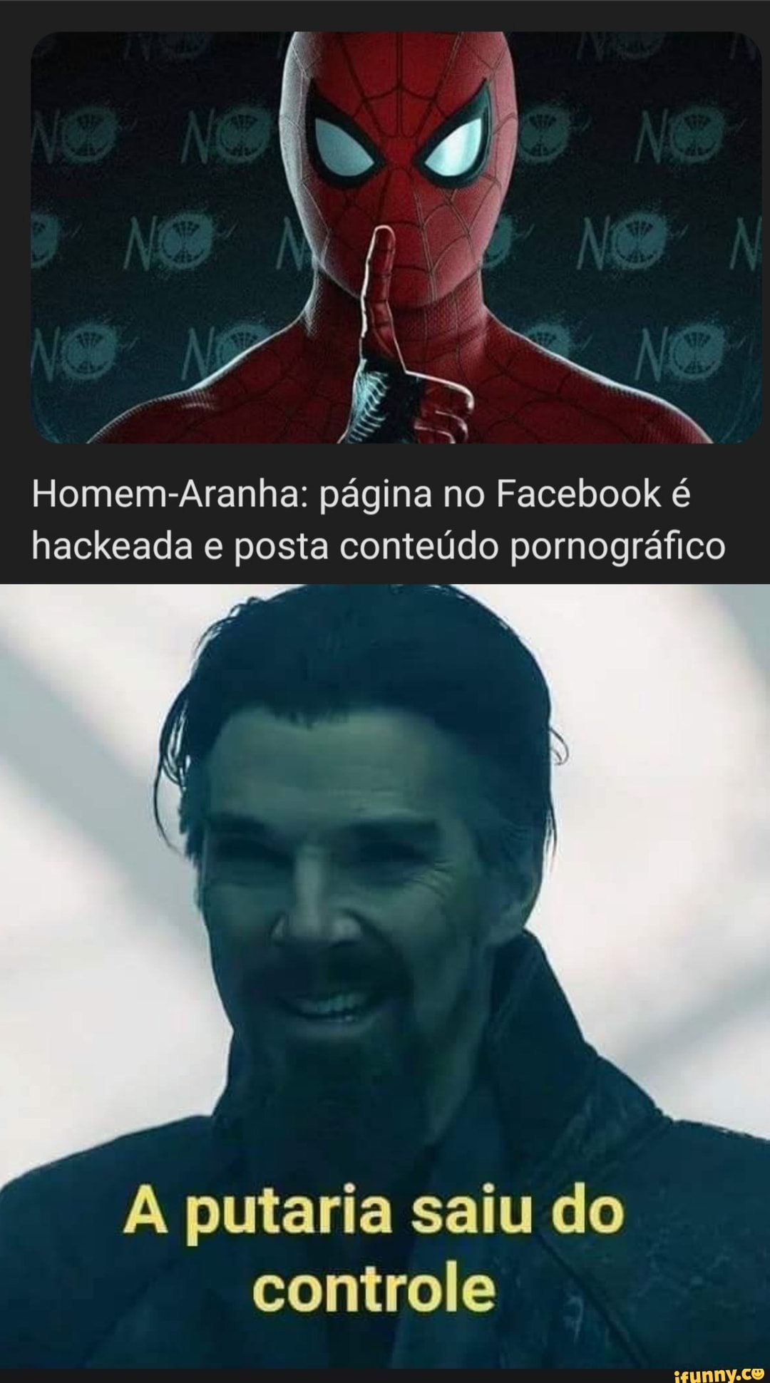 Homem Aranha Página No Facebook é Hackeada E Posta Conteúdo Pornográfico Putaria Saiu Do