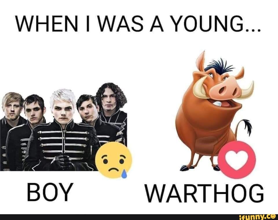 When i was a young warthog ifunny