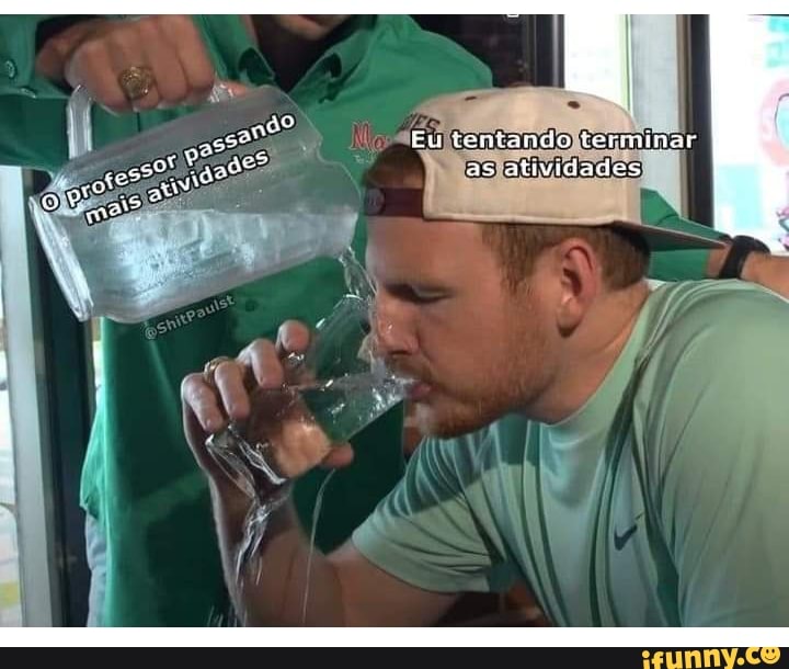 Eu ientando terminar as atividades