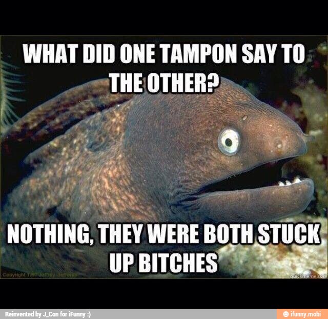WHAT DID ONE TAMPON SAY TO NOTHING, THEY WERE BOTH STUCK UP BITCHES PR )
