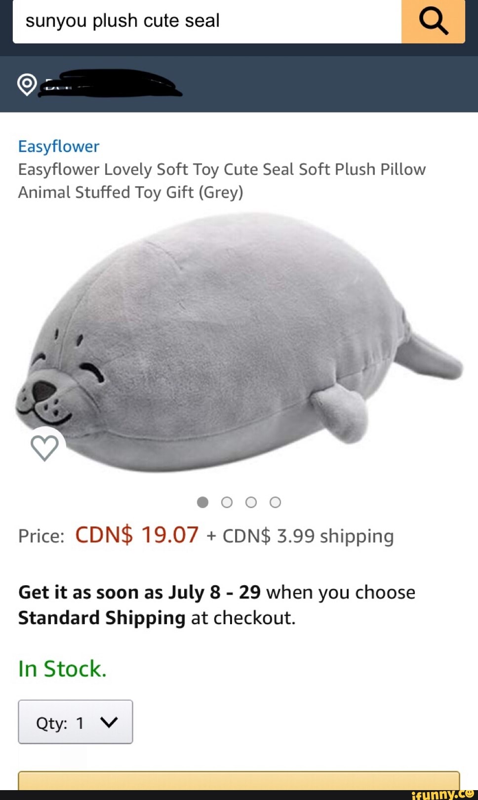 sunyou seal plush