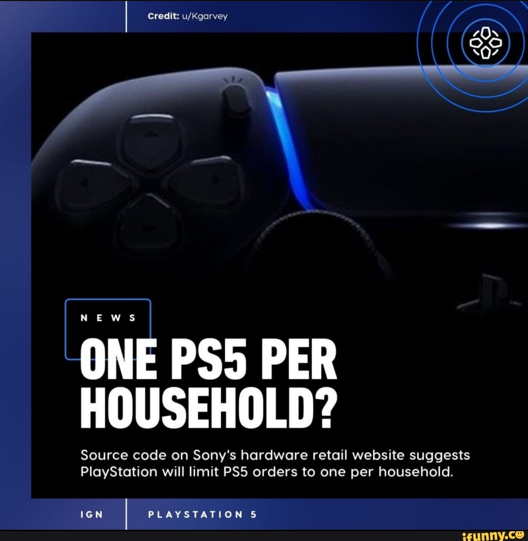 one ps5 per household