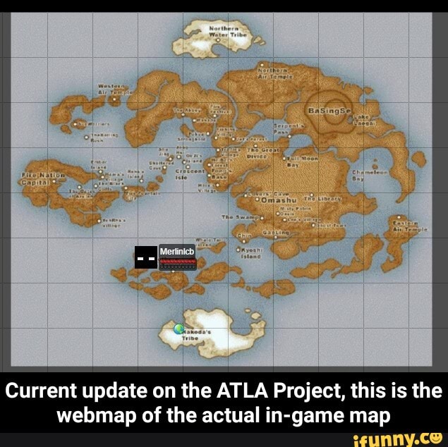 Current update on the ATLA Project, this is the
webmap of the actual in-game map - Current update on the ATLA Project, this is the webmap of the actual in-game map