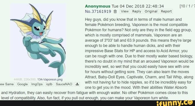 Vaporeon memes. Best Collection of funny Vaporeon pictures on iFunny