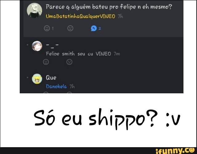 Parece q alguém bateu pro felipe n
eh mesmo?