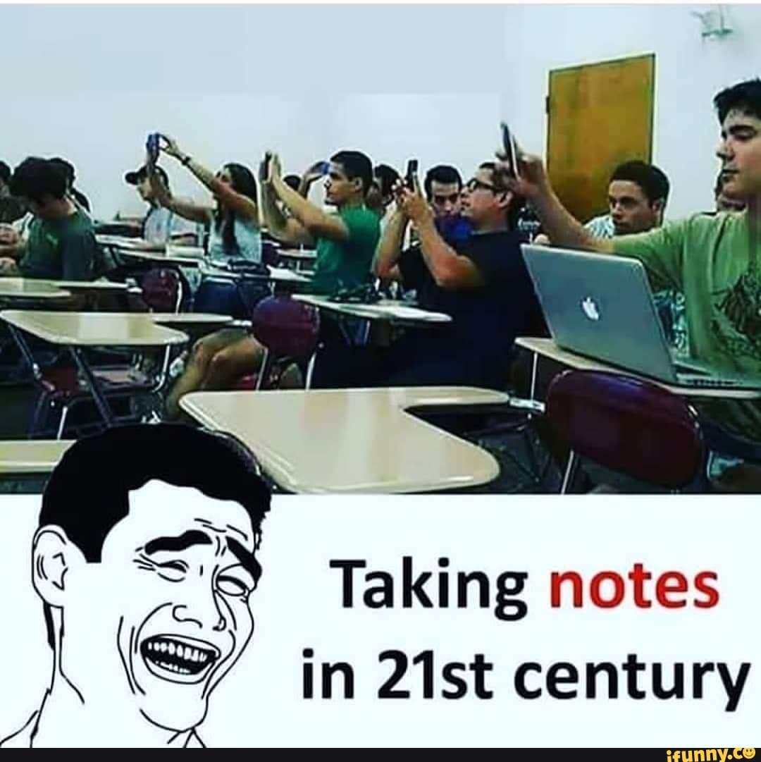 Taking notes in 21st century