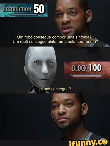 Um robô consegue compor uma sinfor
Um robô consegue pintar uma bela obra