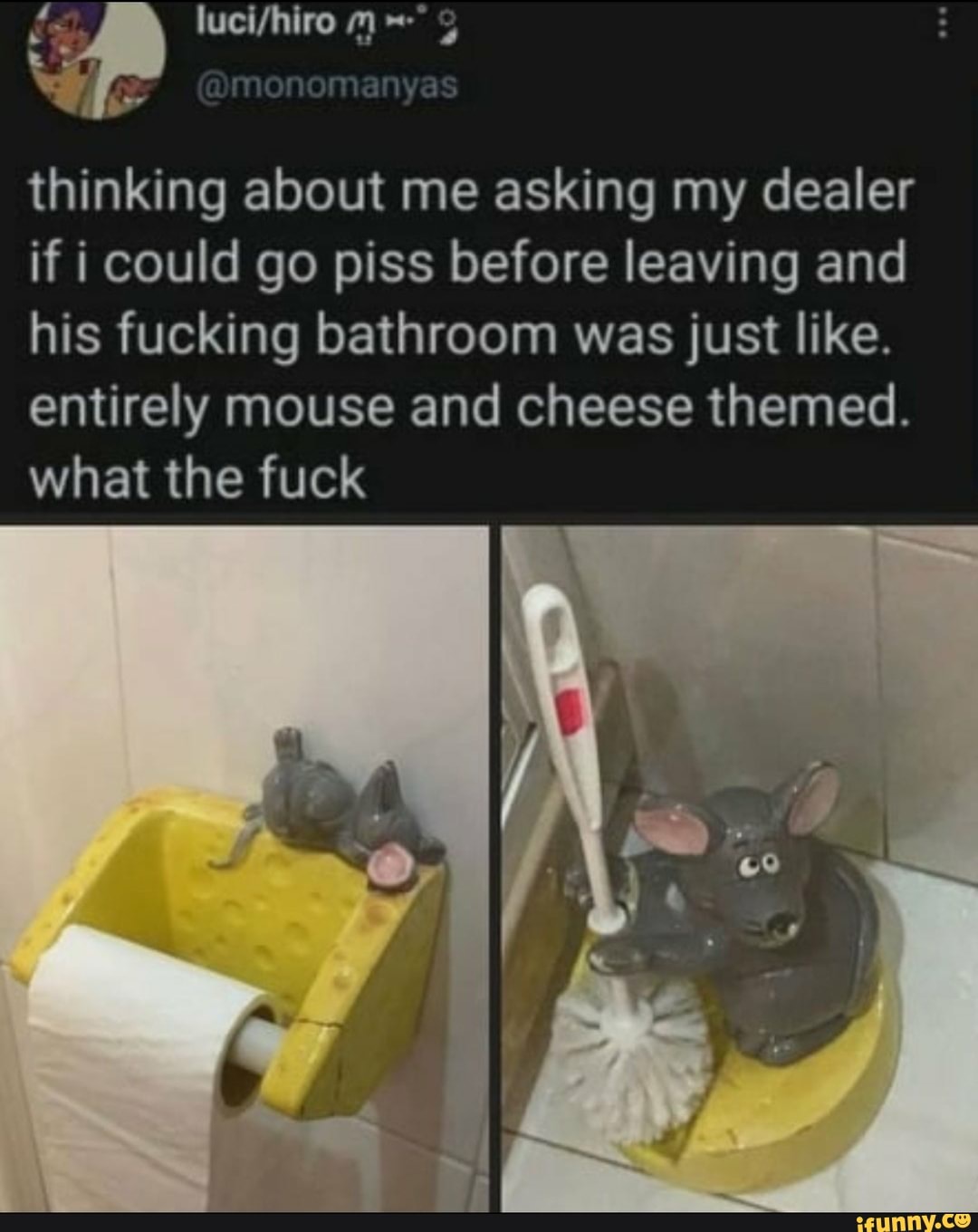 Monomanyas thinking about me asking my