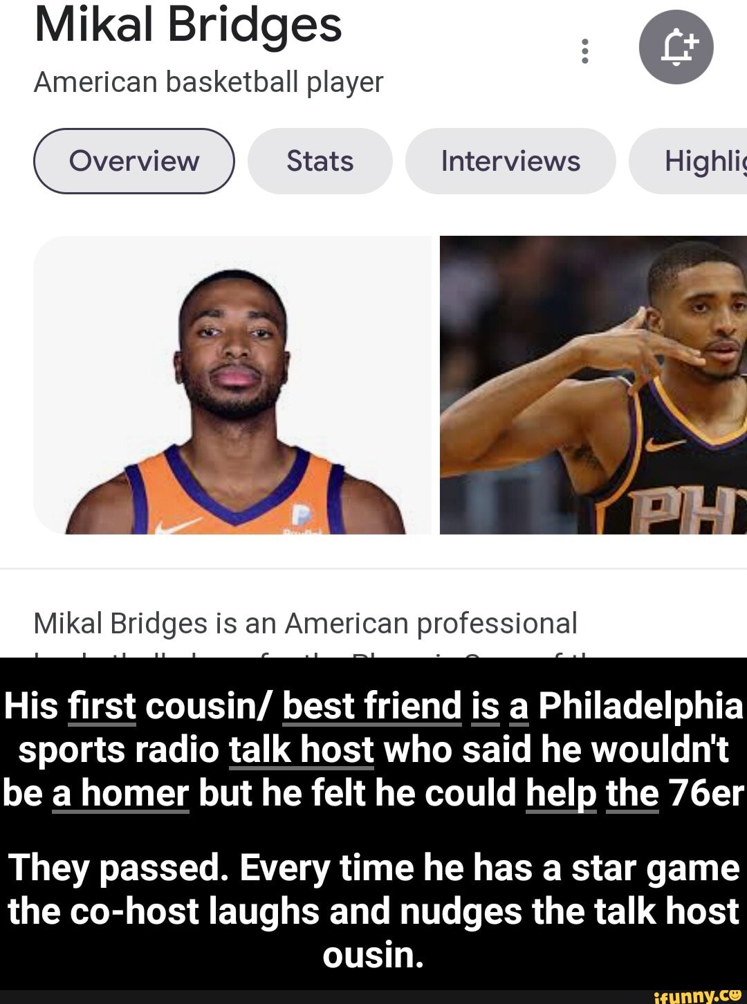 Can a professional athlete be a good friend?