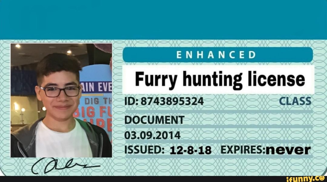 ENHANCED Furry hunting license ID 8743895324 CLASS DOCUMENT 03.09.2014
