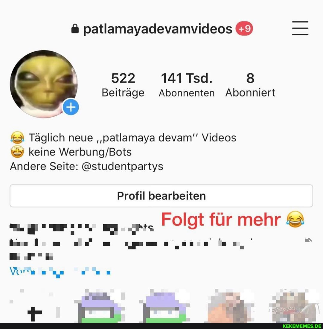 & patlamayadevamvideos &
522 141Tsd. 8
Beiträge Abonnenten Abonniert
&3 Täglich neue "patlamaya devam'' Videos keine
Andere Seite: @studentpartys
Profil bearbeiten
Folgt für mehr & mel m m "un un
abo