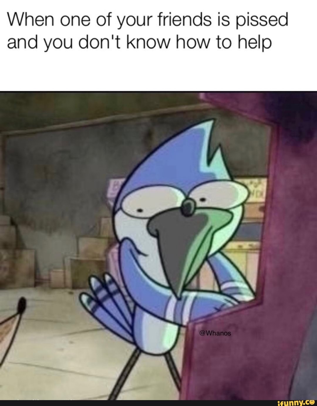 When one of your friends is pissed and you don't know how to help - iFunny :)