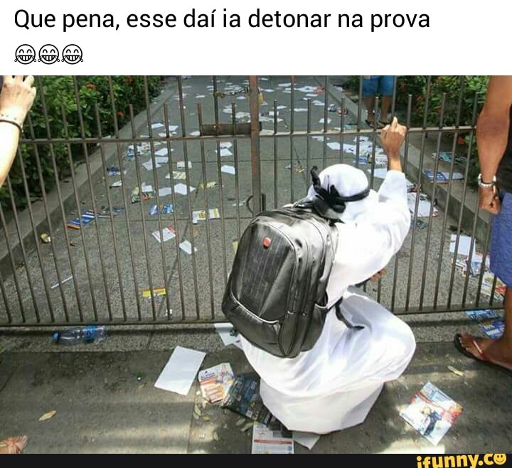 Que pena, esse daí ia detonar na prova