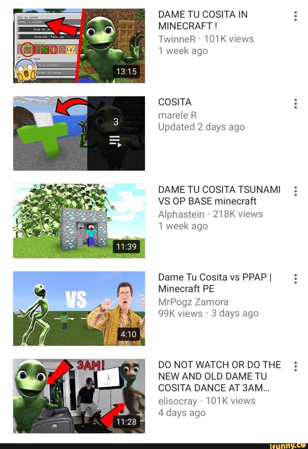 Dame Tu Cosita In Minecraft Twinner 101 K Views 1 Week Ago Cosita Marele R Updated 2 Days Ago Dame Tu Cosita Tsunami Vs Op Base Minecraft Alphastein 218k Views - 100000 tnt vs dame tu cosita minecraft or roblox or