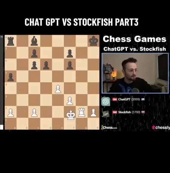 Stockfish 15.1 (4K Elo) Played with Chat GPT, Stockfish vs ChatGPT, Stockfish chess