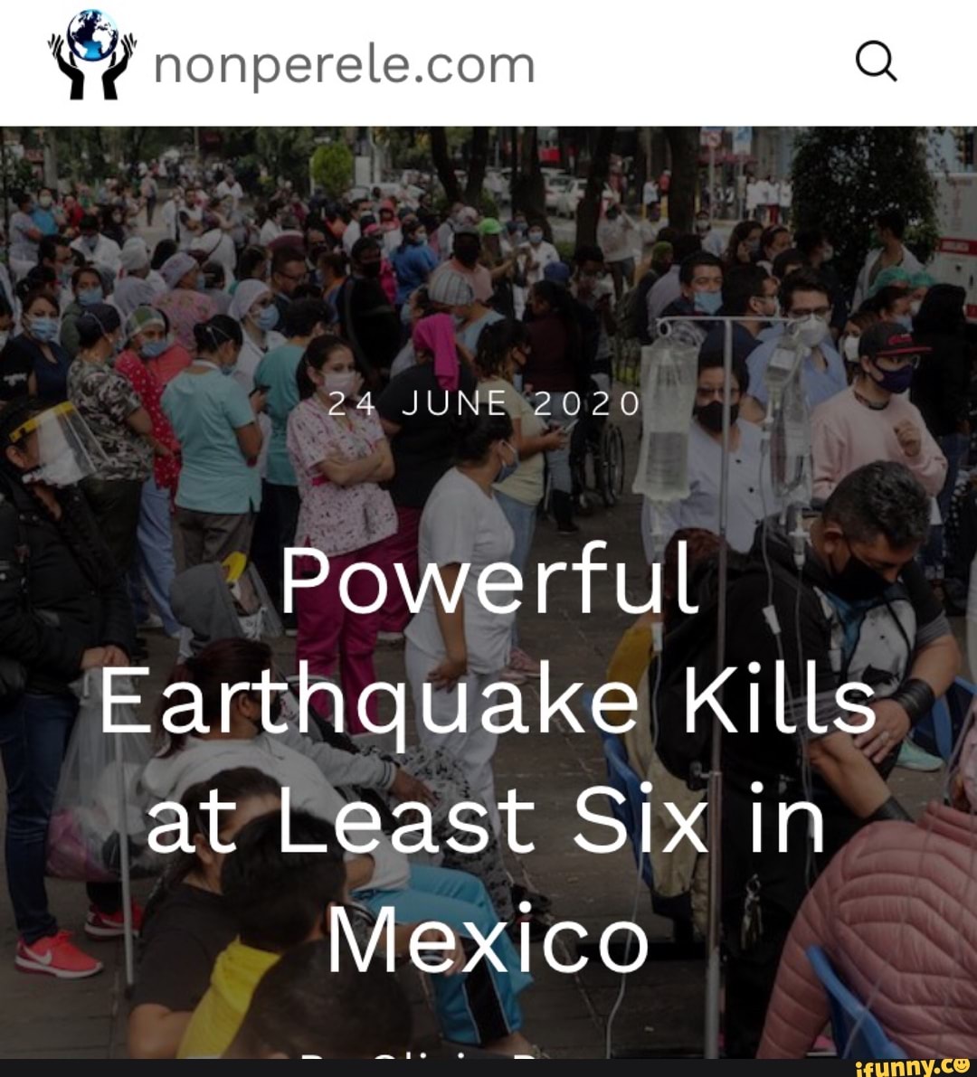 ey nonperele.com
Powerful
Earthquake kills
at Least Six in
Mexico