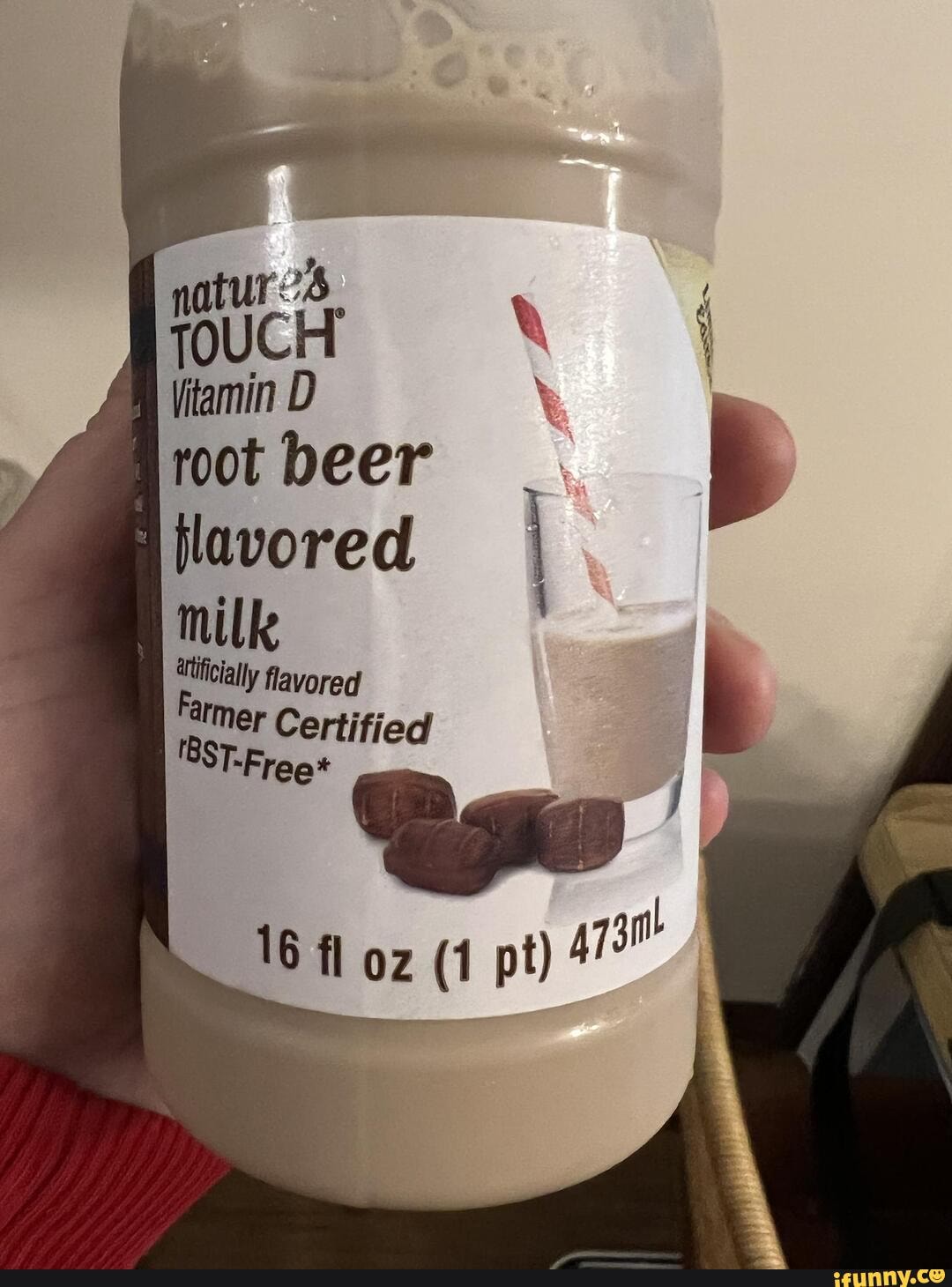 Root Beer flavored milk TOUGET root beer flavored) milk utticially