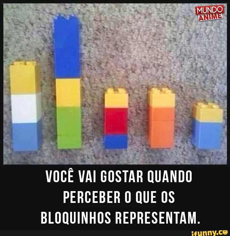 PERCEBER O QUE OS
BLOQUINHOS REPRESENTAM.