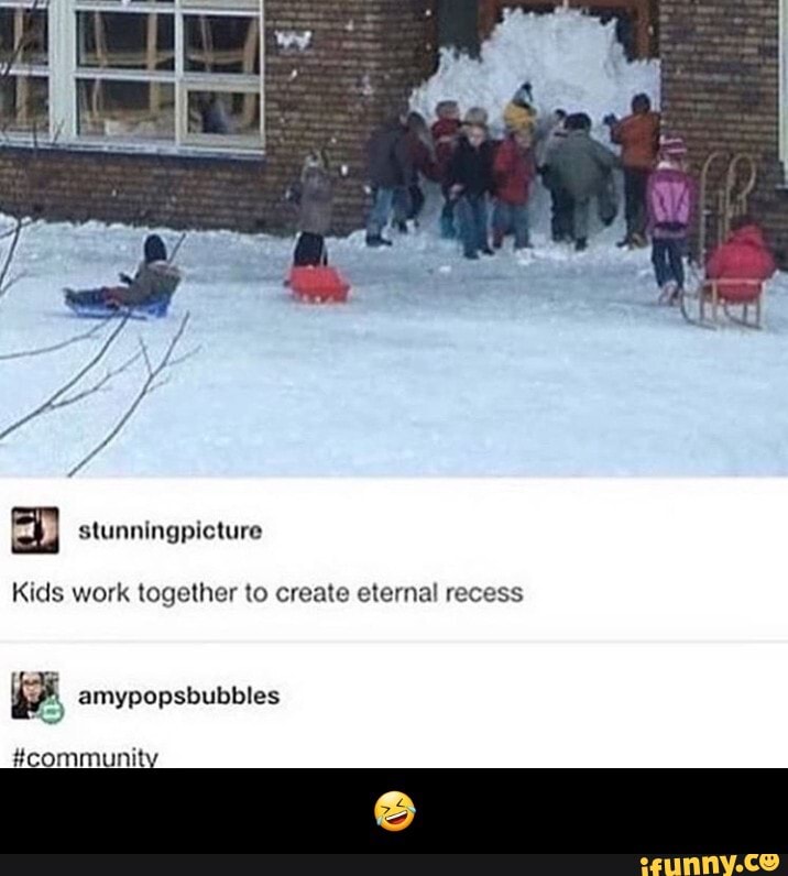 Kids work together to create eternal recess - 🤣