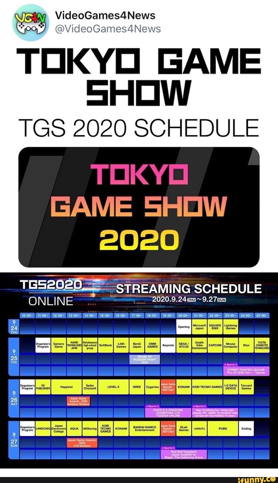 VideoGames4News 00,") VideoGames4News TOKYO GAME SHOW TGS 2020