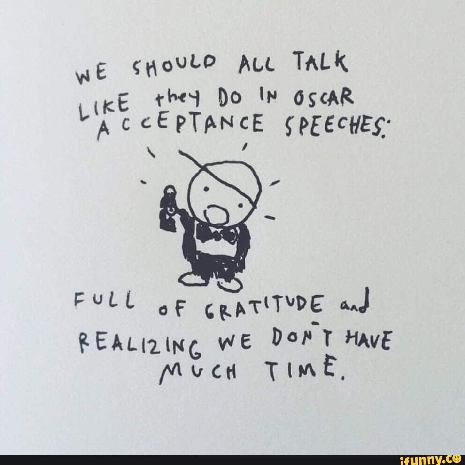 we SHOVLO ALL TALK
ACCEPTANCE ¢pEECHES: