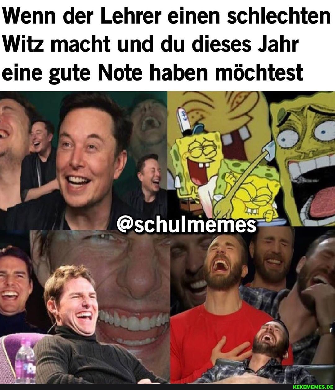 Wenn der Lehrer einen schlechten
Witz macht und du dieses Jahr eine gute Note haben möchtest
@schulmemes