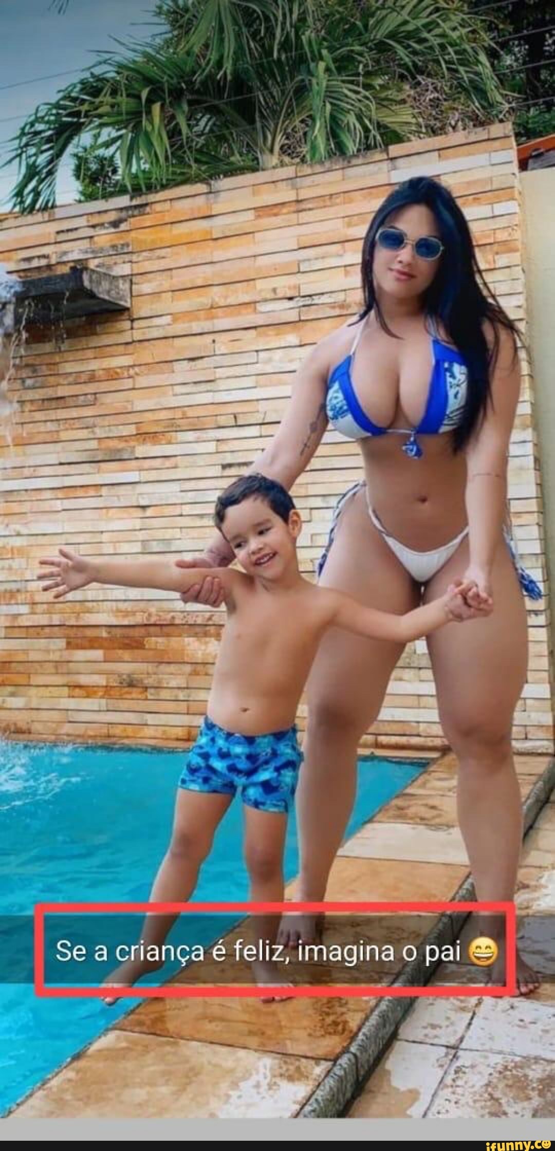 Se a criança é feliz, imagina o pai &