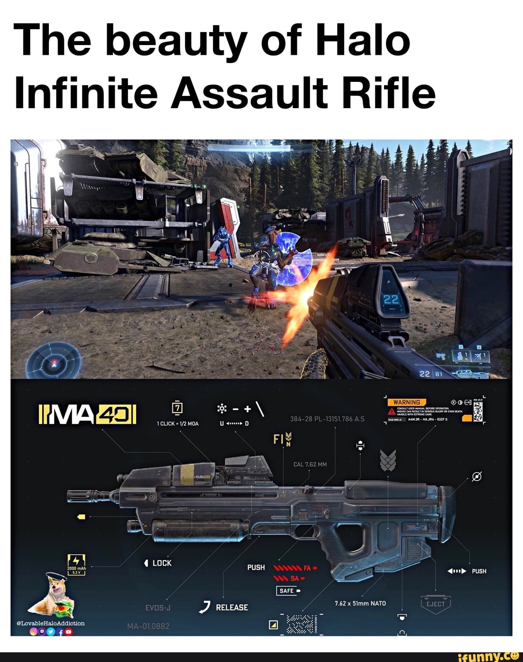 The Beauty Of Halo Infinite Assault Rifle Click Push 762 X Nato Release Lovablehaloaddiction 7190