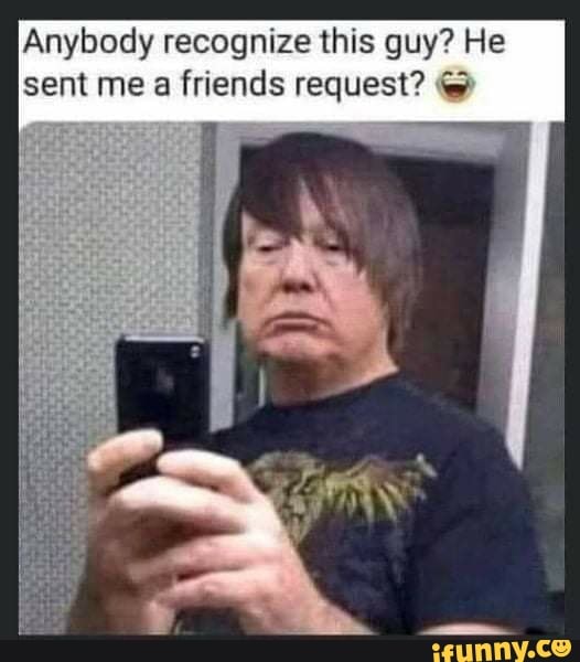 Anybody recognize this guy? He sent me a friends request