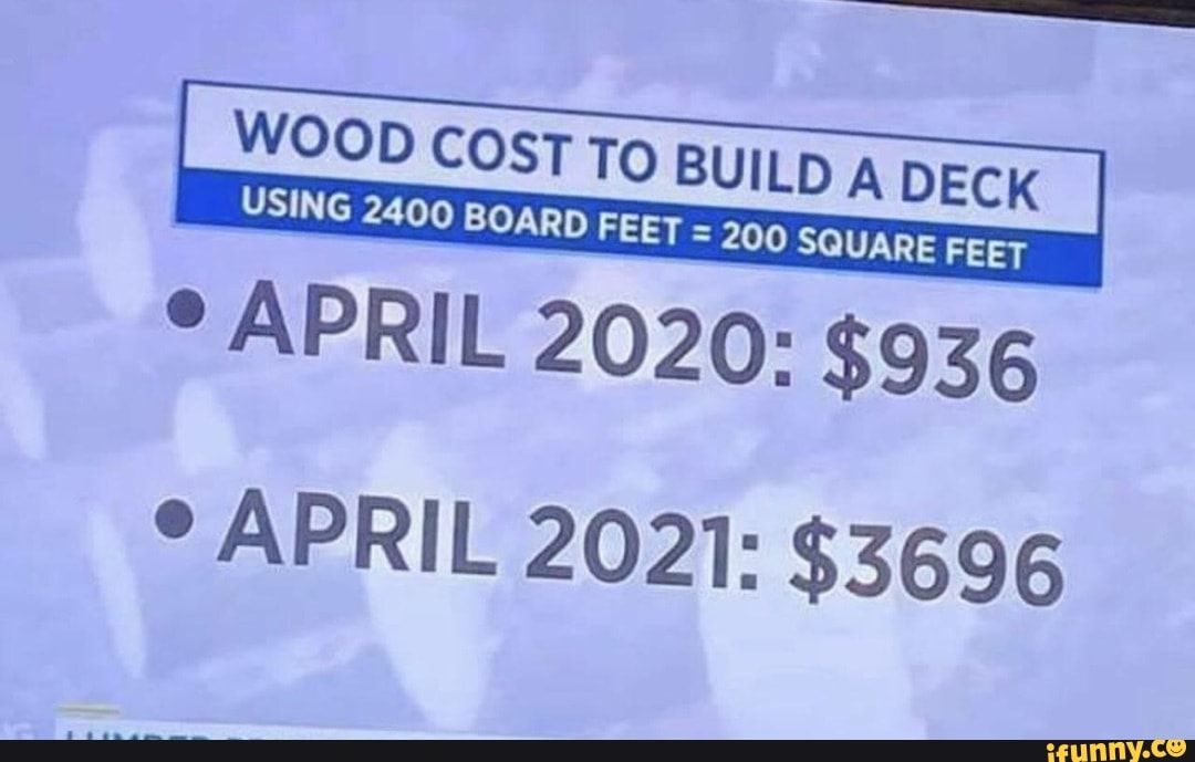 I WOOD USING CosT 2400 TO BUILD A DECK 200 SQUARE FEET USING 2400 BOARD