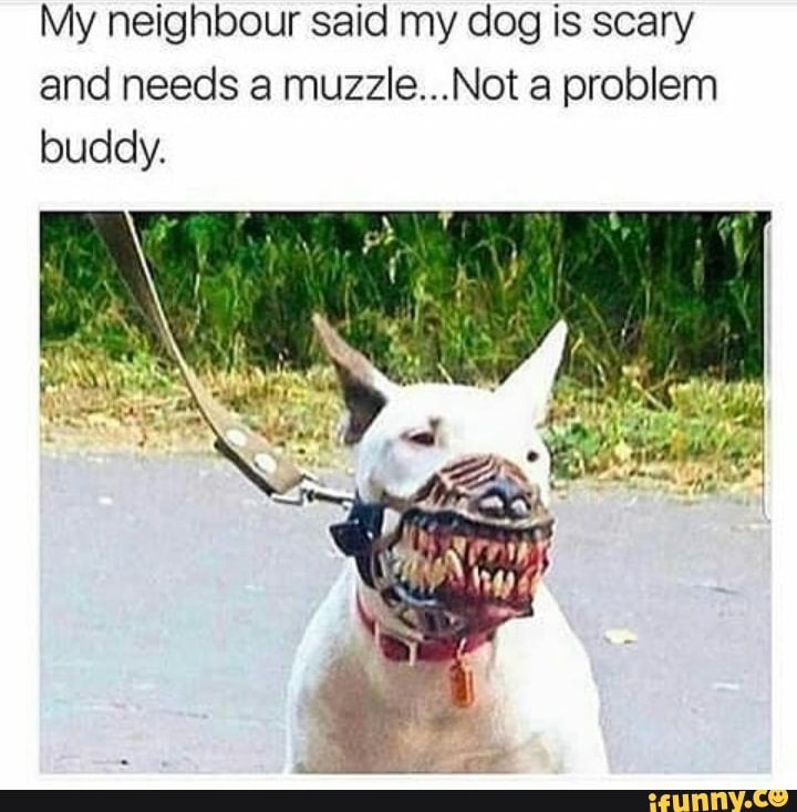 scary dog muzzle