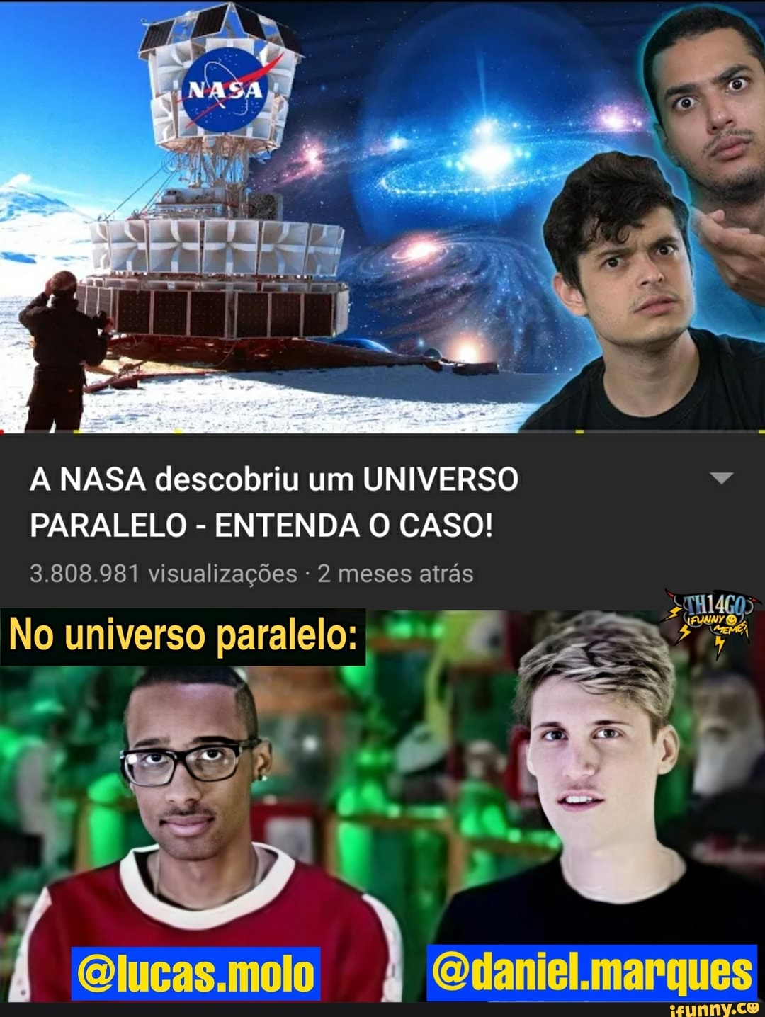 A NASA descobriu um UNIVERSO ví
PARALELO ENTENDA O CASO!
3.808.981 visualizações 2 meses atrás
4
@lucas.molo @daniel.marques
