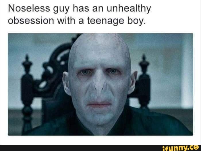 Noseless guy has an unhealthy obsession with a teenage boy. - iFunny