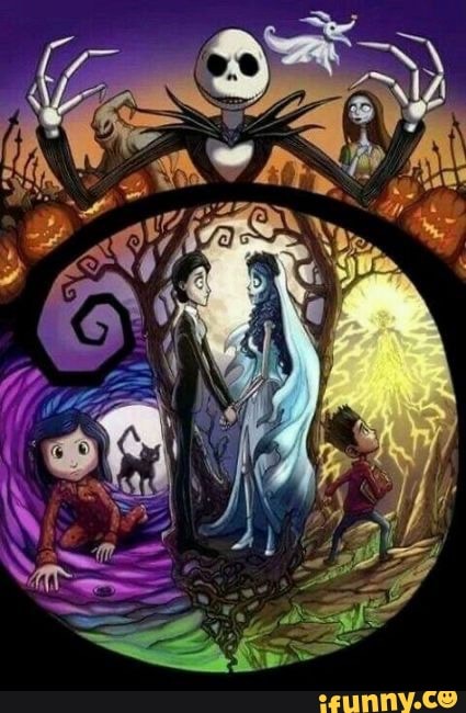 nightmarebeforechristmas, coraline, paranorman, corpsebride, creepy, spooky, scary
