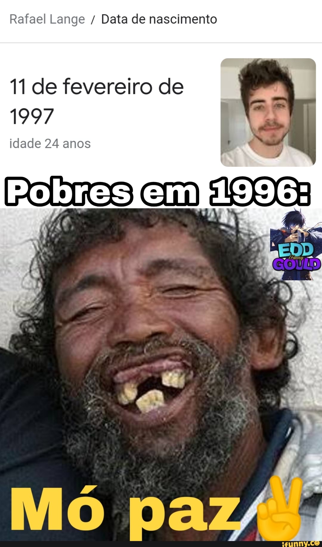 Rafael Lange / Data de nascimento
11 de fevereiro de
1997
idade 24 anos em