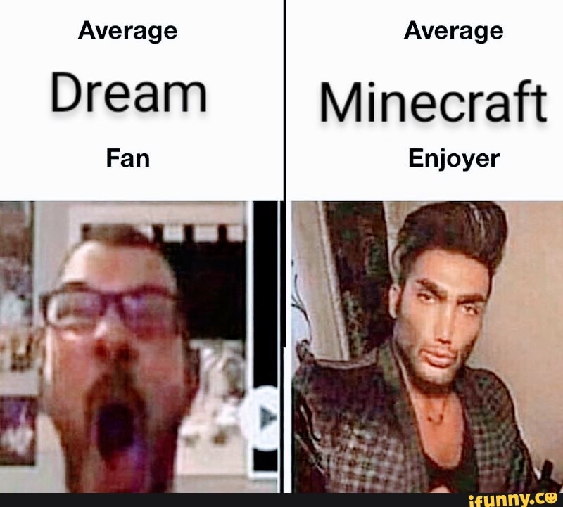 Average Average Dream Minecraft Fan Enjoyer - iFunny Brazil