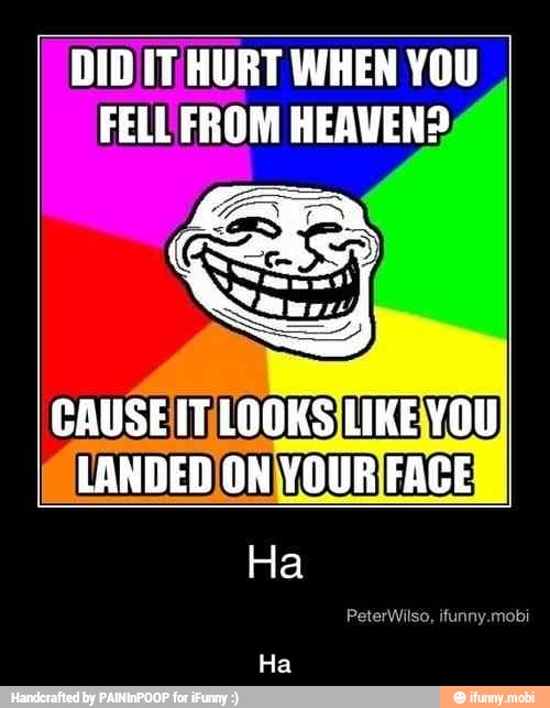 DIDI HURT WHEN YOU
FELUFROM HEAVEN? - Ha