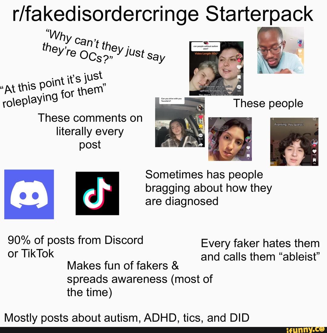 Fakedisordercringe Memes. Best Collection Of Funny Fakedisordercringe ...