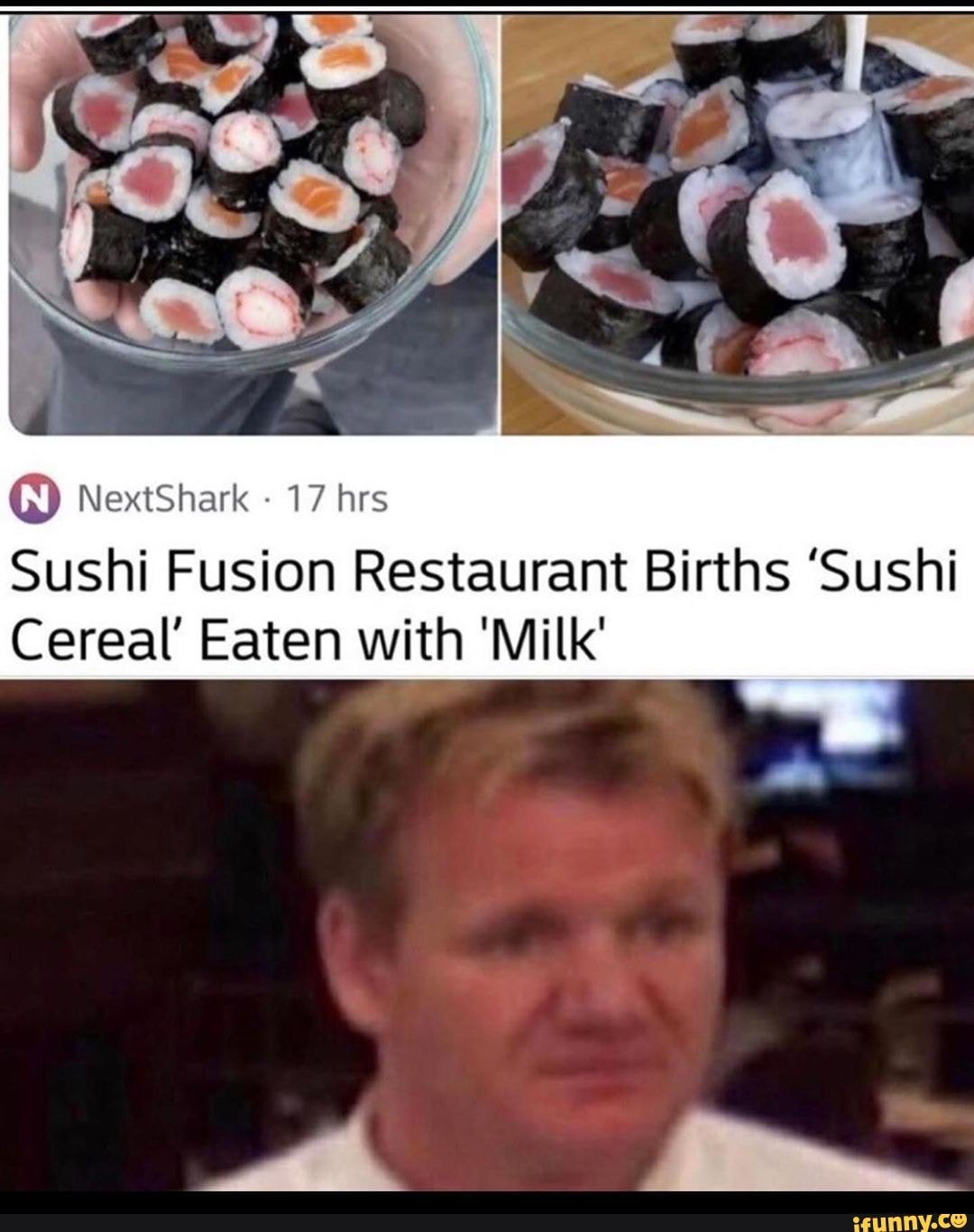 NextShark 17 hes Sushi Fusion Restaurant Births 'Sushi Cereal' Eaten