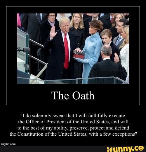 The Oath do solemnly swear that I will faithfully execute the Office of