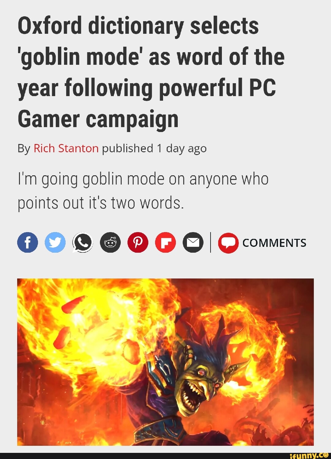 Oxford dictionary selects 'goblin mode' as word of the year following