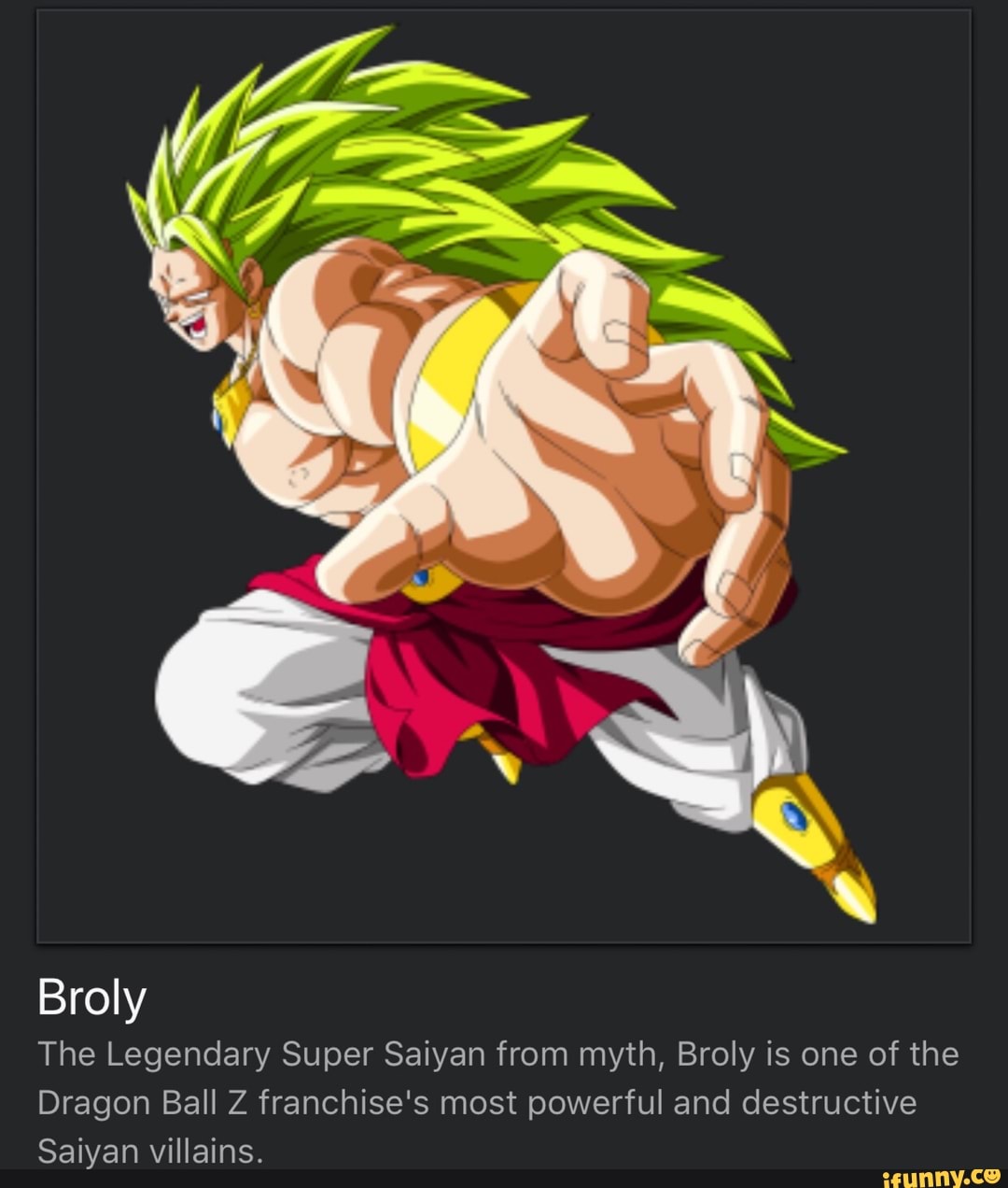 Broly The Legendary Super Saiyan From Myth, Broly Is One Of The Dragon ...