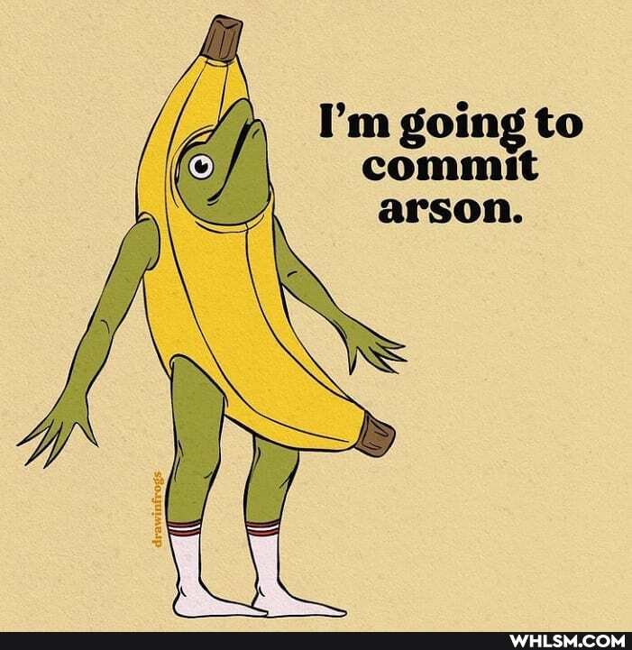 I'm going to commit arson.