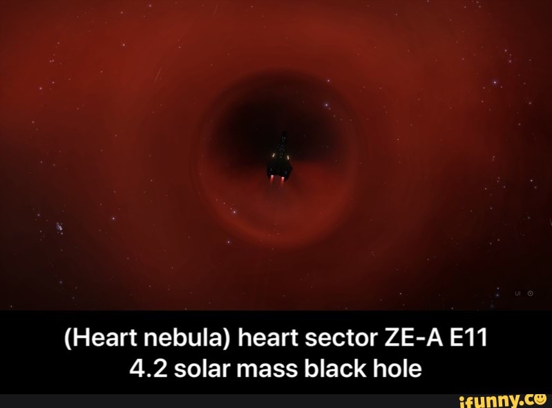 (Heart nebula) heart sector ZE-A
4.2 solar mass black hole - (Heart nebula) heart sector ZE-A E11 4.2 solar mass black hole