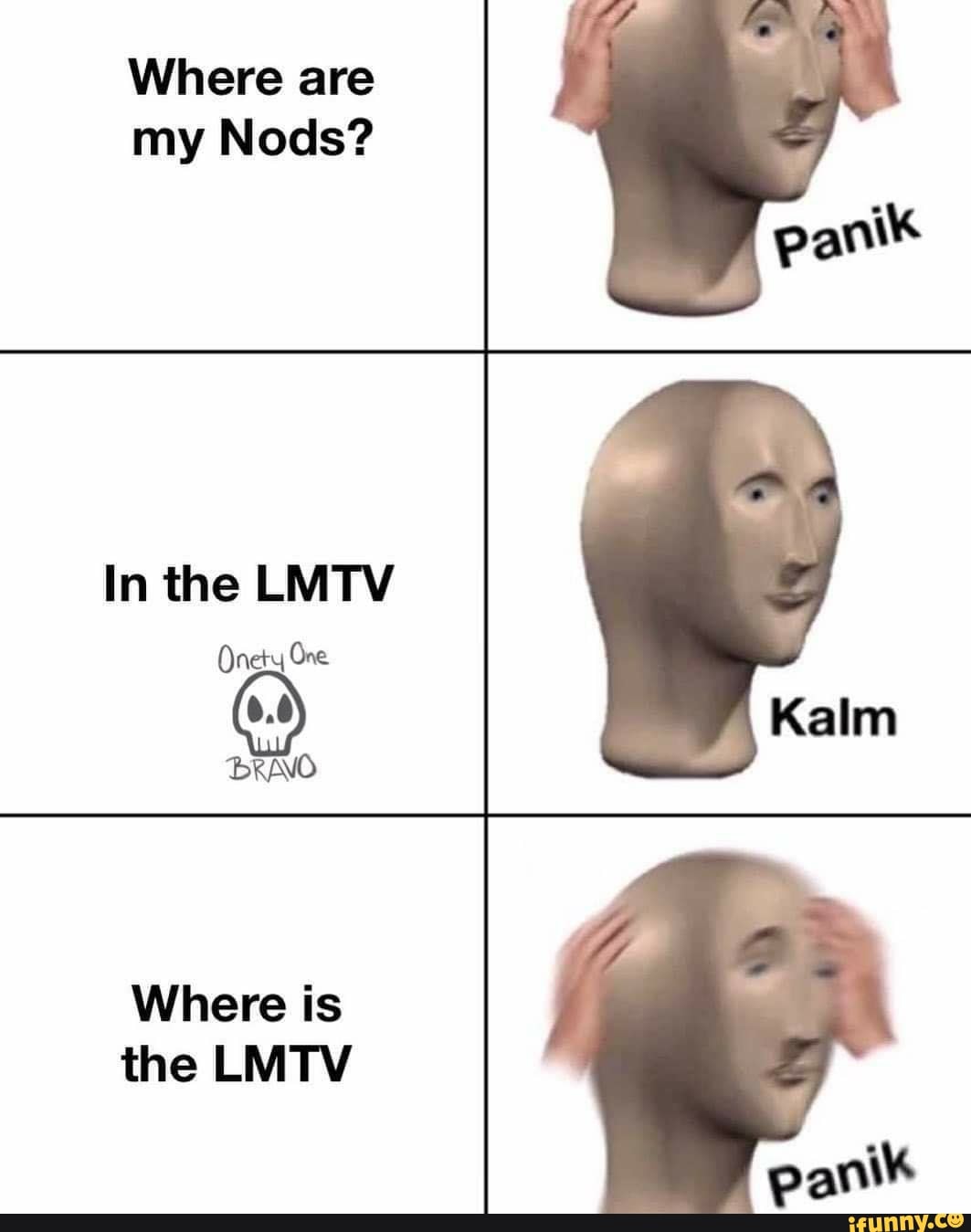 Where are
my Nods?
In the LMTV
BRAVO
Where is
the LMTV