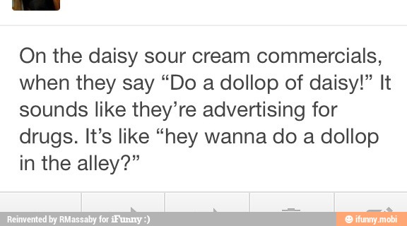 A daisy dollop Daisy Sour
