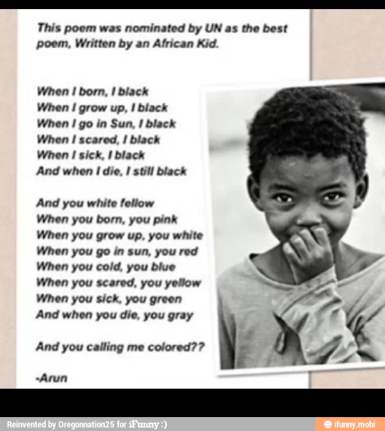 This poem was nominated by UN as the best poem, Written by an African ...