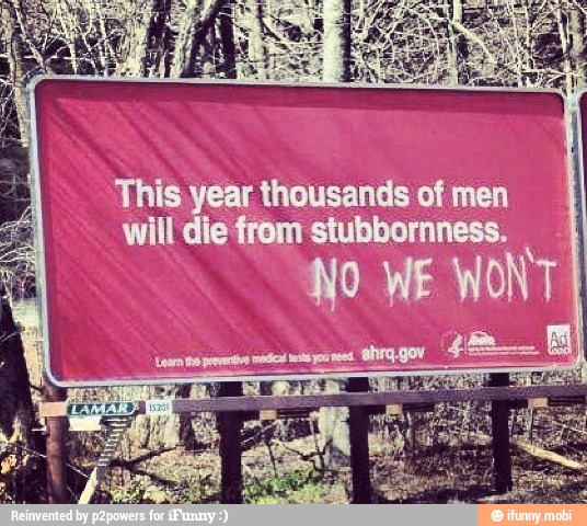 thousands of men ho
Mis stubbornness.