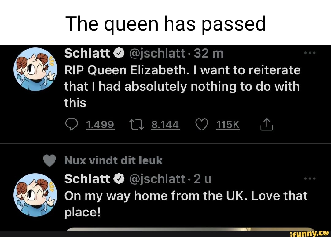 The queen has passed RIP Queen Elizabeth. I want to reiterate that I