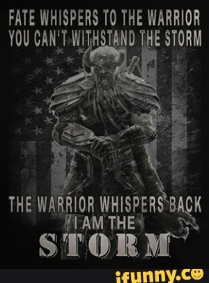 Fate Whispers To The Warrior You Can Twit And The Storm